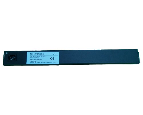 Блок розеток 220В, 19", 1U, 8 розеток 2К+З, 3500Вт, гнездо под шнур