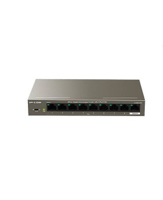 IP-COM G1109P-8-102W Коммутатор неуправляемый PoE, 9 портов, 9x1 Гбит/с, PoE 8х30 Вт