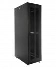 Шкаф телекоммуникационный напольный ЭКОНОМ 48U (600 × 800) дверь перфорированная 2 шт., цвет черный