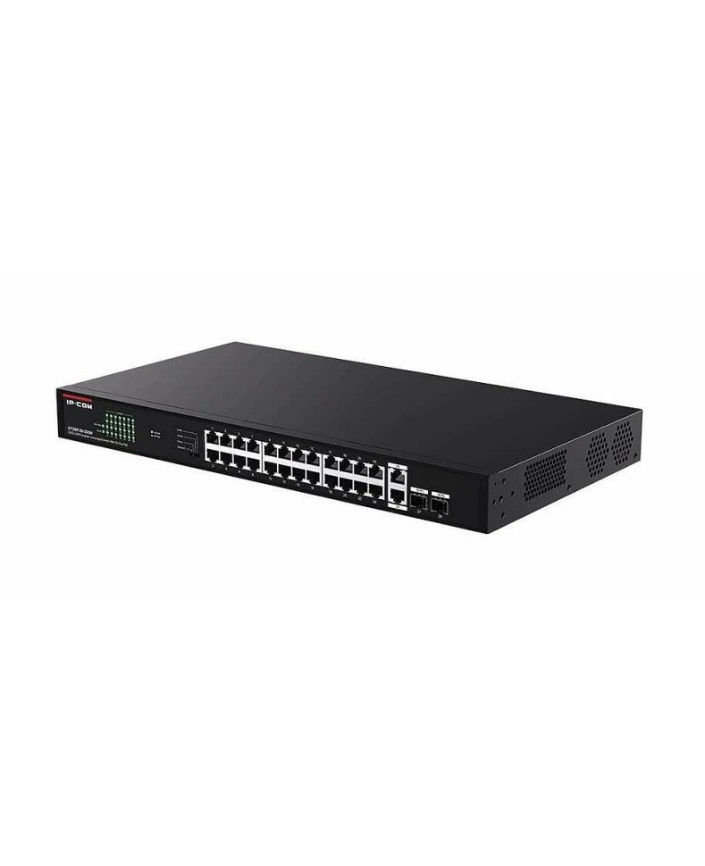 IP-COM G1128P-24-250W Коммутатор неуправляемый PoE, 28 портов, 26x1 Гбит/с, SFP 2x1 Гбит/с, PoE 24x30Вт