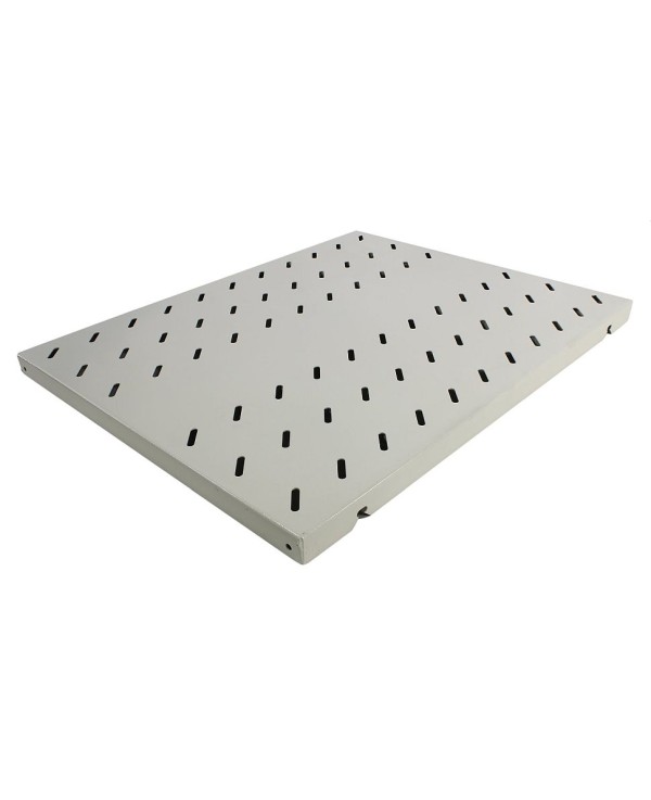 Полка для шкафов глубиной 600 мм 19" 1U, перфорированная, 496x450 мм, серая