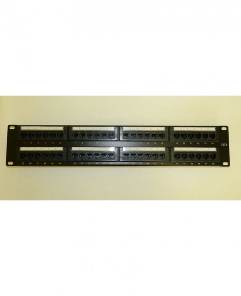 Патч-панель Netko UTP 48 портов, RJ45, кат.6, 19" 2U, Krone Патч-панель Netko UTP 48 портов, RJ45, кат.6, 19" 2U, Krone