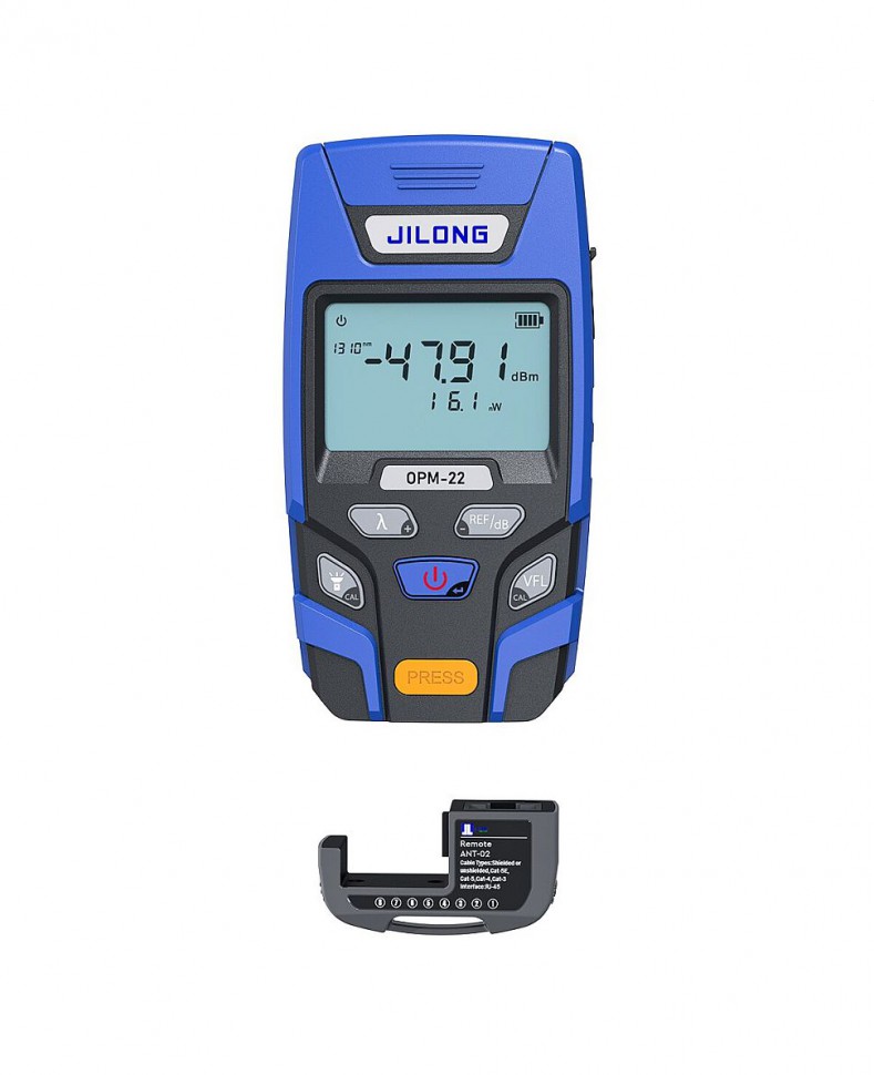 Измеритель оптической мощности JILONG OPM-22V (800-1700nm, -70dBm to +6dBm, VFL 10mW)