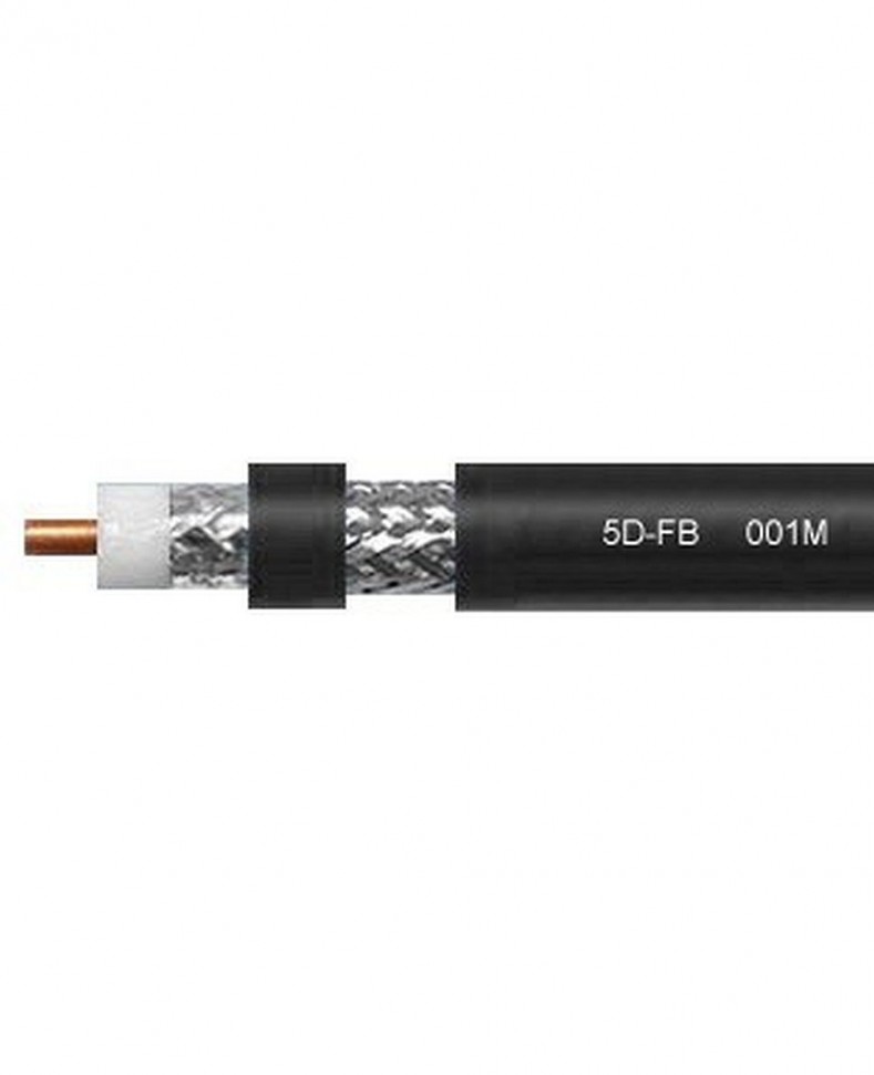 Кабель коаксиальный PicoCell 5D-FB, 50 Ом, (CU, оплетка TC), ПВХ, черный