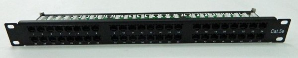 Патч-панель Netko UTP 48 портов, RJ45, 5e, 19", 1U, Krone
