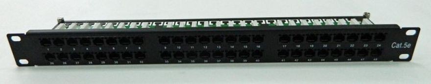 Патч-панель Netko UTP 48 портов, RJ45, 5e, 19", 1U, Krone Патч-панель Netko UTP 48 портов, RJ45, 5e, 19", 1U, Krone