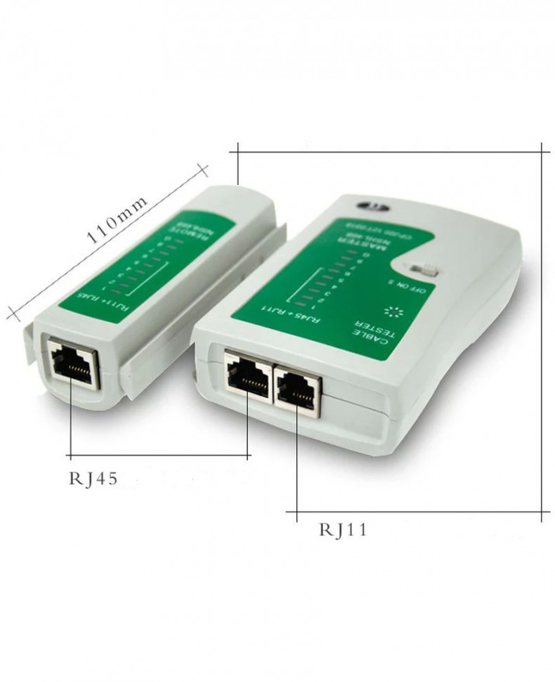 Сетевой кабельный тестер витой пары NS-468 ( LAN RJ-45 + RJ-11 )