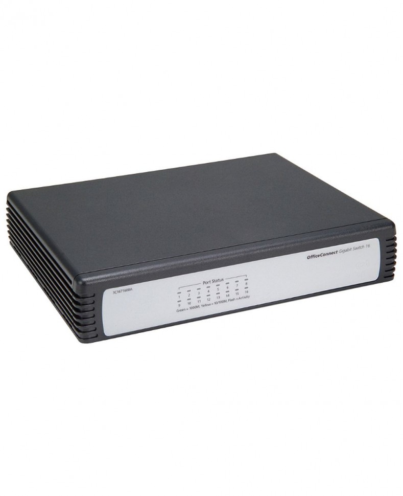 Коммутатор неуправляемый HP 1405-16G с 16 портами 10/100/1000BASE-T