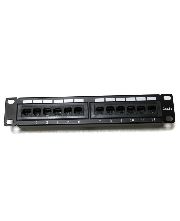 Коммутационная патч-панель 10" 1U 12xRJ-45 кат.5e IDC 110