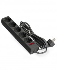 Сетевой фильтр Exegate SP-5-1.8B 5 розеток, 1.8 м, евровилка, черный