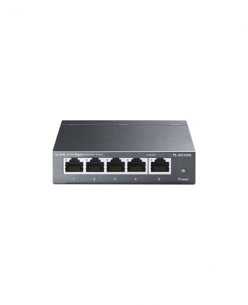 Коммутатор гигабитный неуправляемый TP-LINK TL-SG105S с 5 портами 10/100/1000Base-T