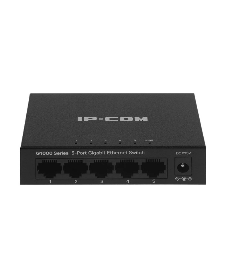 IP-COM G1005 Коммутатор неуправляемый с 5 портами 10/100/1000Base-T, металлический корпус