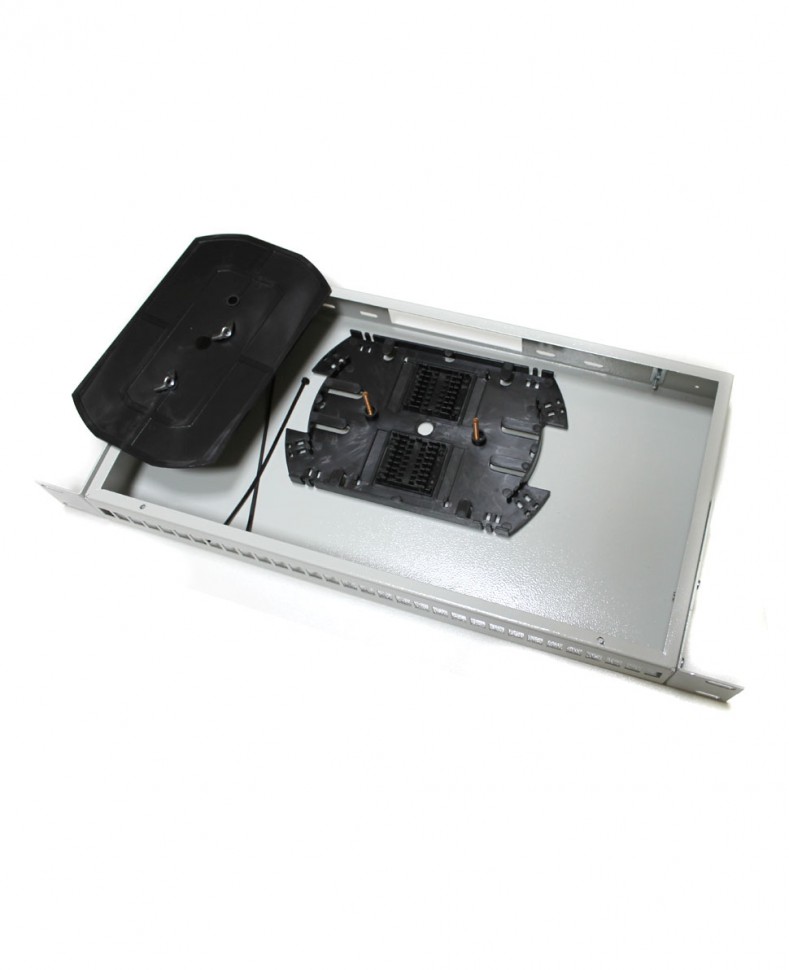 Оптический кросс ШКО-С-1U-32-SC 19", 1U, не сменная планка на 32 SC, сплайс-кассета