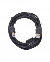 Кабель соединительный Bion USB 2.0 Am-Bm, позолоченные контакты, ферритовые кольца, 1.8м, черный