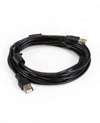 Кабель удлинительный ExeGate USB 2.0 Am-Af, 5м, черный