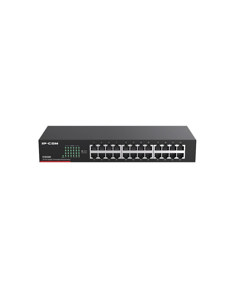 IP-COM G1024D Коммутатор неуправляемый с 24 портами 10/100/1000Base-T, металлический корпус