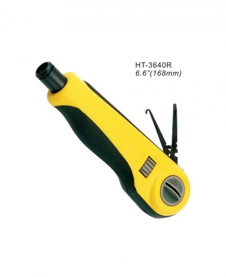 Инструмент для заделки витой пары HT-3640R (нож в комплект не входит) Инструмент для заделки витой пары HT-3640R (нож в комплект не входит)
