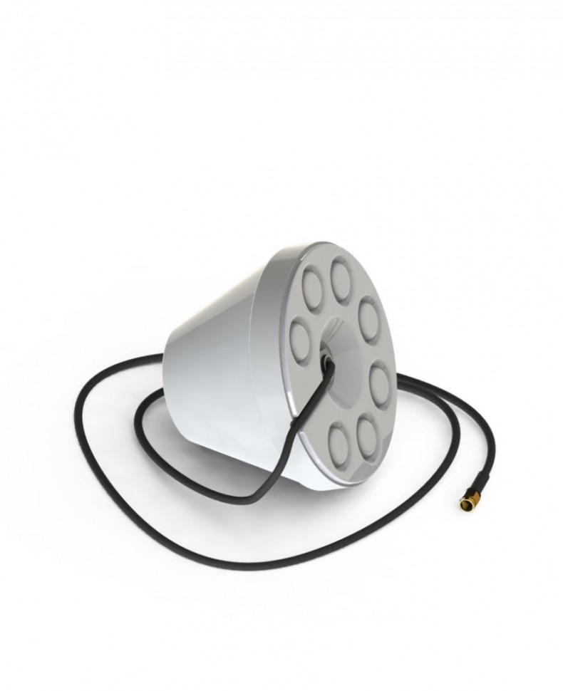 Внешняя всенаправленная антенна Антэкс MAGNITA-1 3G/4G/WiFi2.4/LTE2600, 1.7 - 2.7ГГц, 6-7 dBi, магнитное основание, кабель 3м, SMA-male, черная