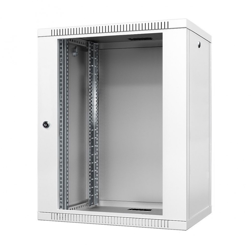 Шкаф настенный 18U, NOP 600х650мм, стекл, серый