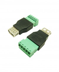 Разъем гнездо USB с клеммной колодкой Разъем гнездо USB с клеммной колодкой