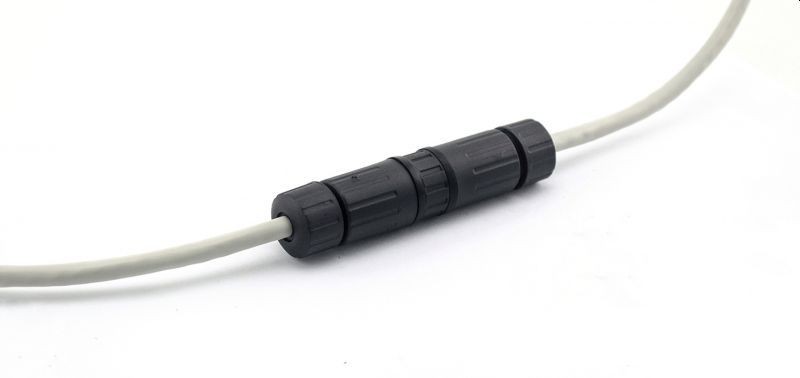Соединительный модуль RJ45, cat.6, герметичный (IP68), цанг зажимы, экранированный, черный
