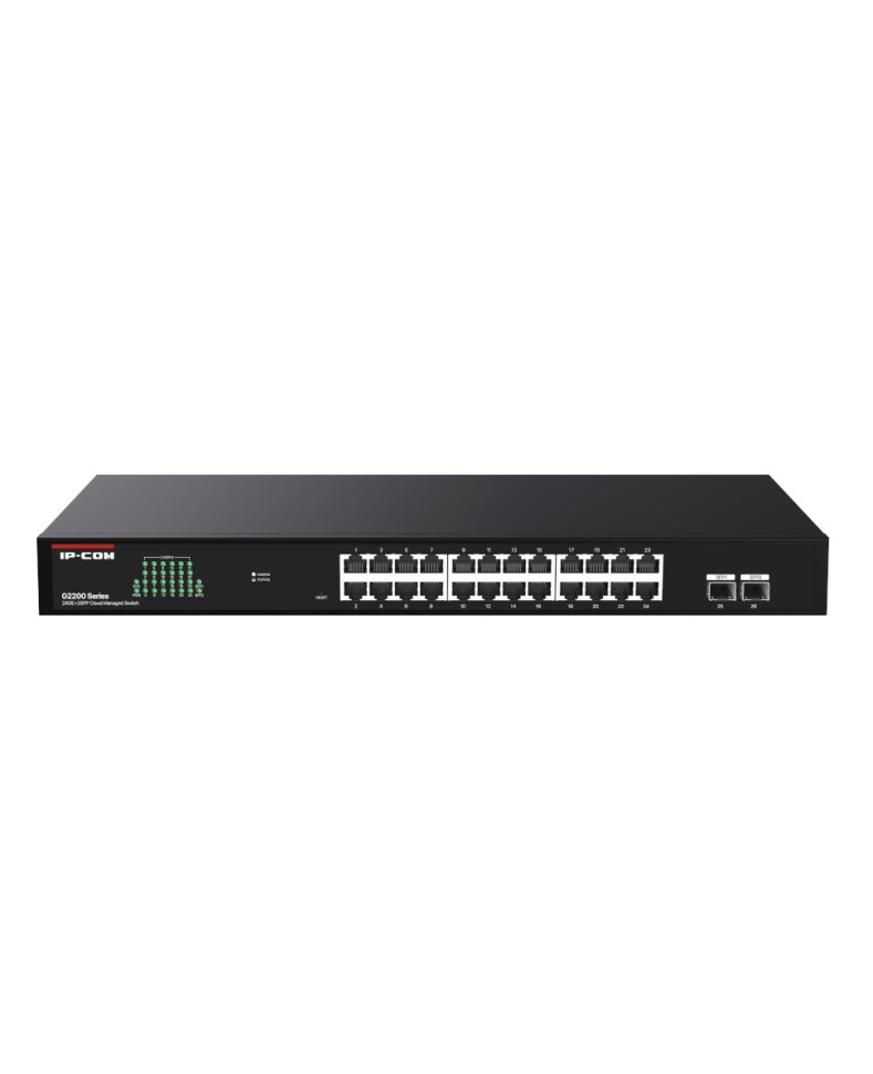 IP-COM G2226F Коммутатор управляемый с 24 портами 10/100/1000Base-T, 2 портами 1000Base-X SFP