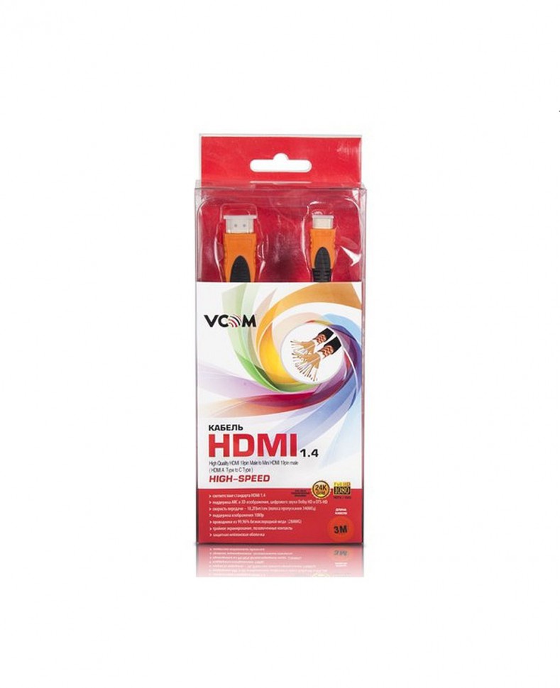 Кабель VCOM HDMI - Mini HDMI, 3.0 м Кабель VCOM HDMI - Mini HDMI, 3.0 м