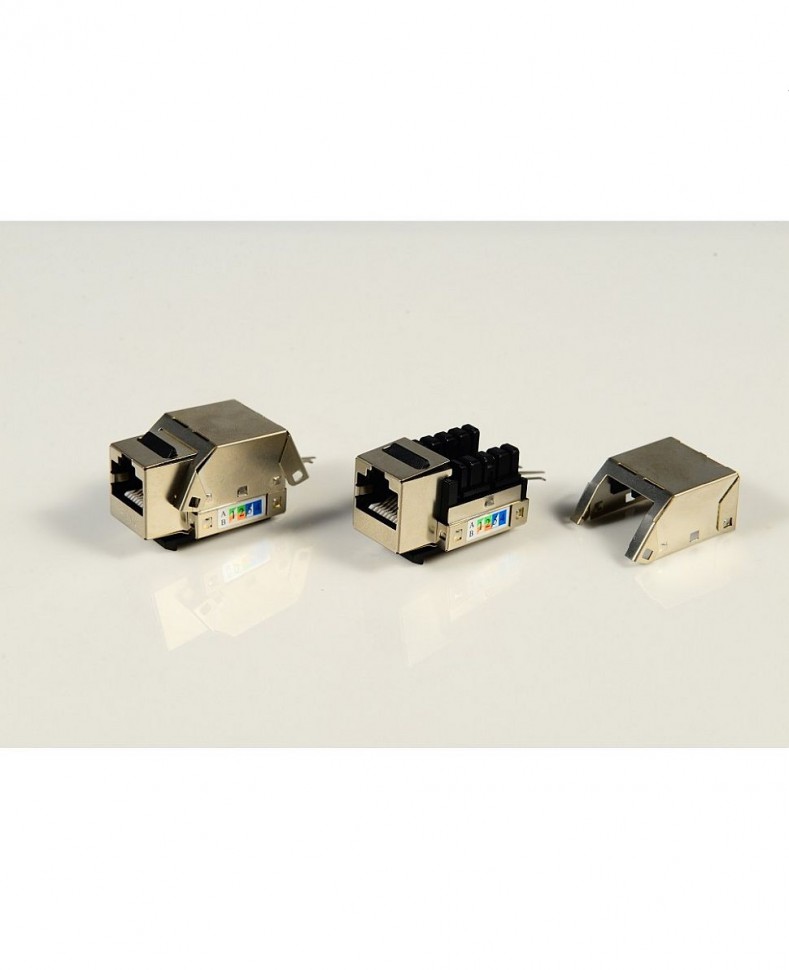 Модуль Keystone NEOMAX экранированный RJ45 (8P8C), кат.5e, DUAL IDC, 90°, металлик Модуль Keystone NEOMAX экранированный RJ45 (8P8C), кат.5e, DUAL IDC, 90°, металлик