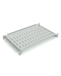 Полка универсальная 19" 1U регулируемая глубина (500-700мм), перфорированная, серая