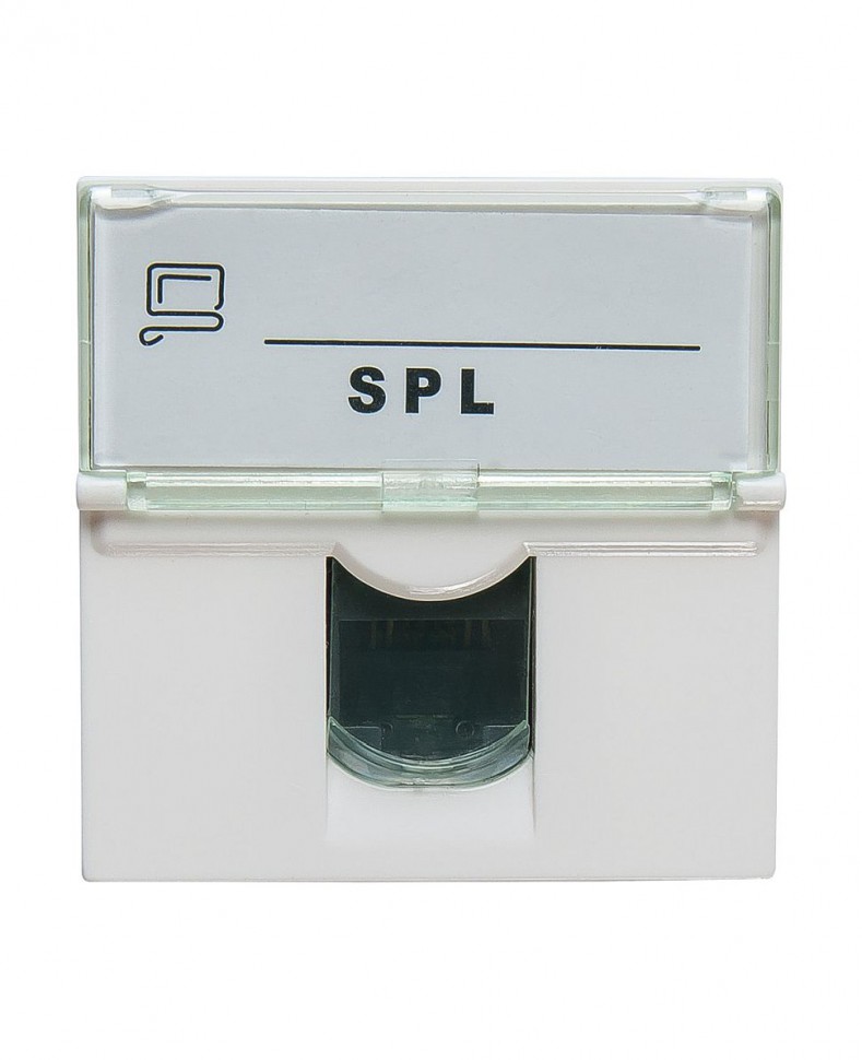 Розетка информационная UTP 1хRJ45 45х45 cat5е SPL