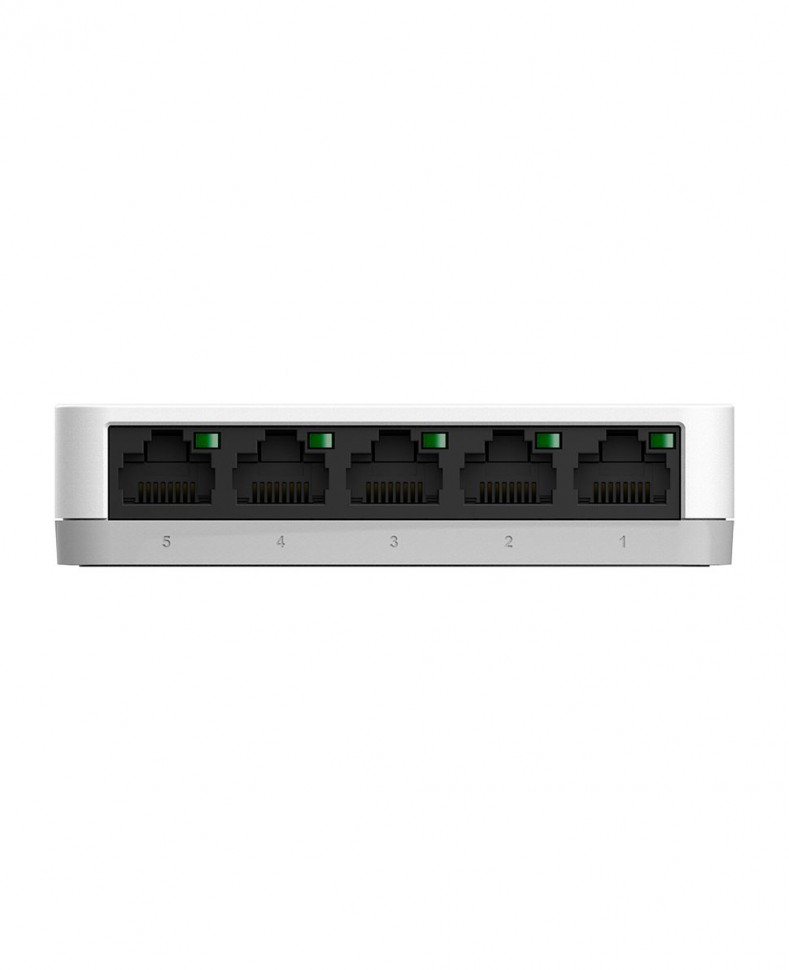 Коммутатор гигабитный неуправляемый D-Link DGS-1005A с 5 портами 10/100/1000 Base-T и функцией энергосбережения