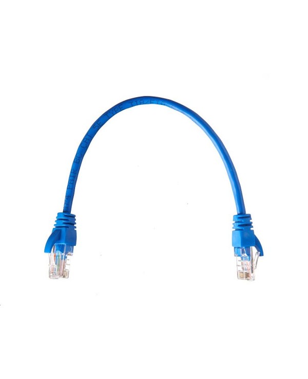 Патч-корд Netko UTP 5e кат. медь 0,25 м синий
