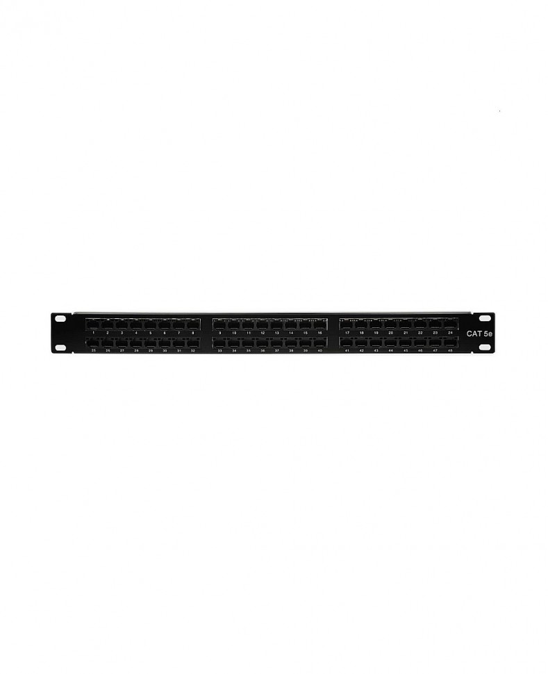 Патч-панель NEOMAX STP 48 портов, RJ45, 5e, 19", 1U, Dual IDC, экранированная Патч-панель NEOMAX STP 48 портов, RJ45, 5e, 19", 1U, Dual IDC, экранированная