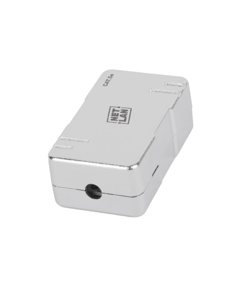 Кабельный соединитель NETLAN IDC-IDC, Кат.5e (Класс D), 100МГц, 110/KRONE, T568A/B, экранированный, металлик