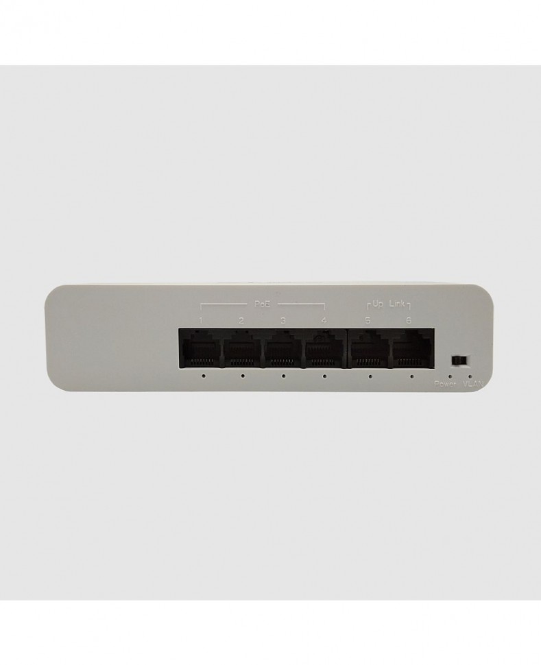 Коммутатор ST-S48POE (P/2М/55W/А) с 4 портами 10/100BASE-TX PoE+ и 2 портами 10/100Base-TX, PoE-бюджет 55 Вт