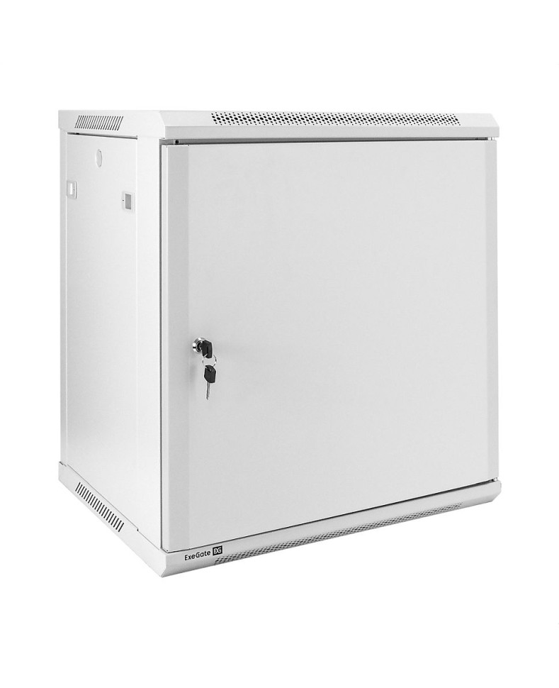 Шкаф настенный 19", 12U, 600x450x635мм, металл. дверь, разборный, серый Шкаф настенный 19", 12U, 600x450x635мм, металл. дверь, разборный, серый