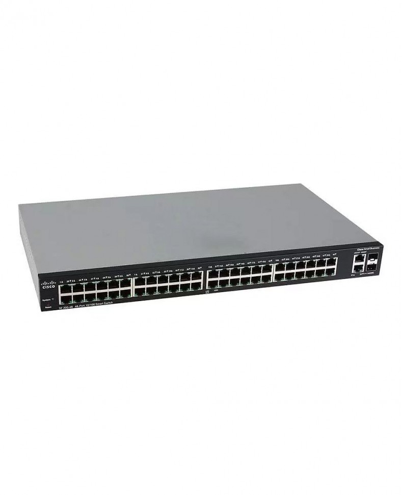 Коммутатор управляемый Cisco SF200-48 48x10/100Base-T / 2xCombo 1000Base-T/SFP Ports