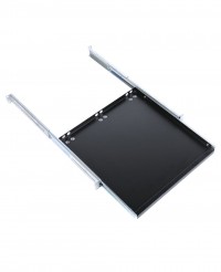 Полка клавиатурная с телескопическими направляющими, регулируемая глубина 455-740 мм, цвет черный