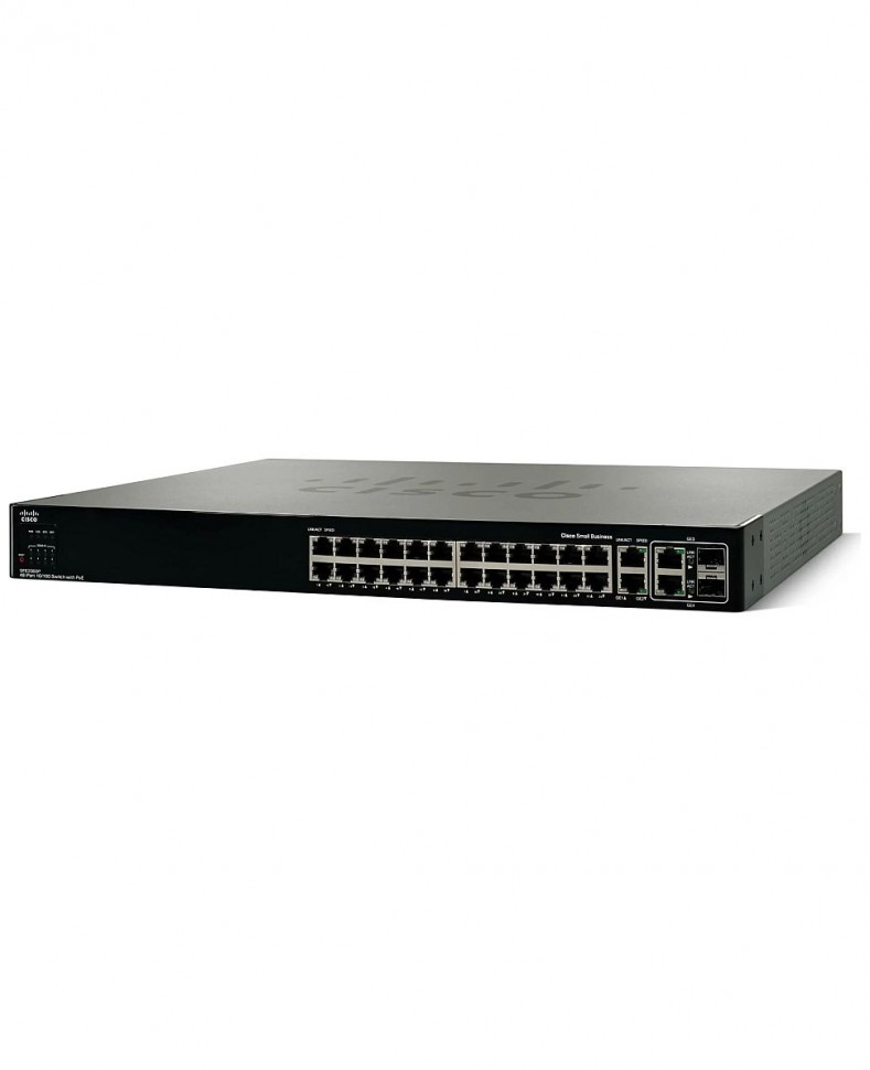 Коммутатор Cisco SFE2000P 24x10/100Base-T POE / 2x1000Base-T / 2xCombo 1000Base-T/SFP Ports